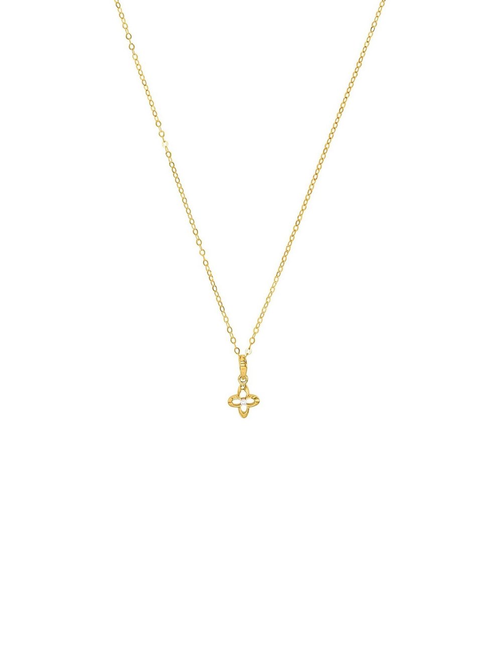 amor Kette mit Anhänger Damen Gelbgold gold, 42