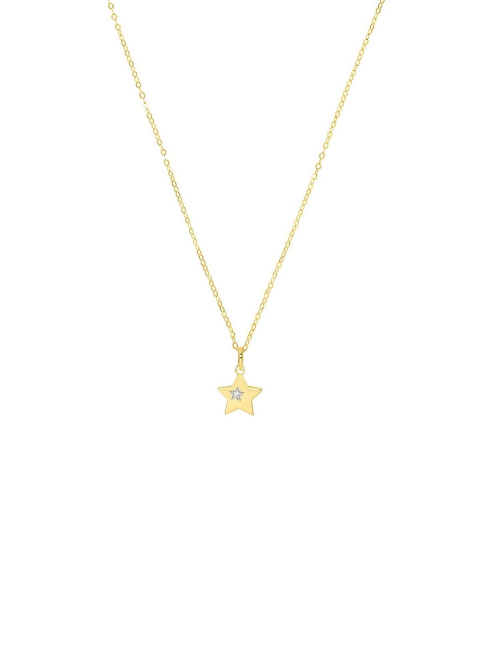 amor Kette mit Anhänger Damen Gelbgold gold, 42