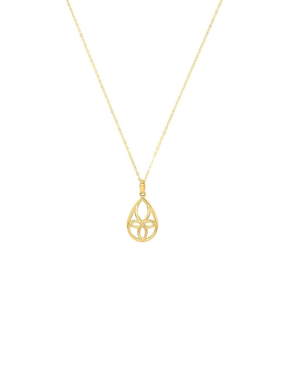 amor Kette mit Anhänger Damen Gelbgold gold, 45