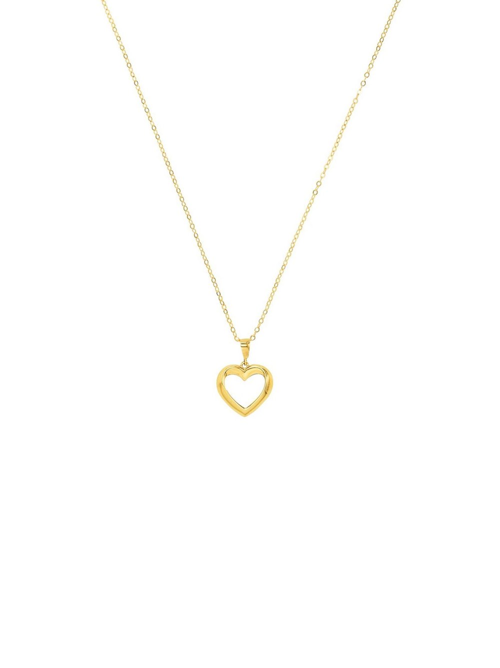 amor Kette mit Anhänger Damen Gelbgold gold, 45