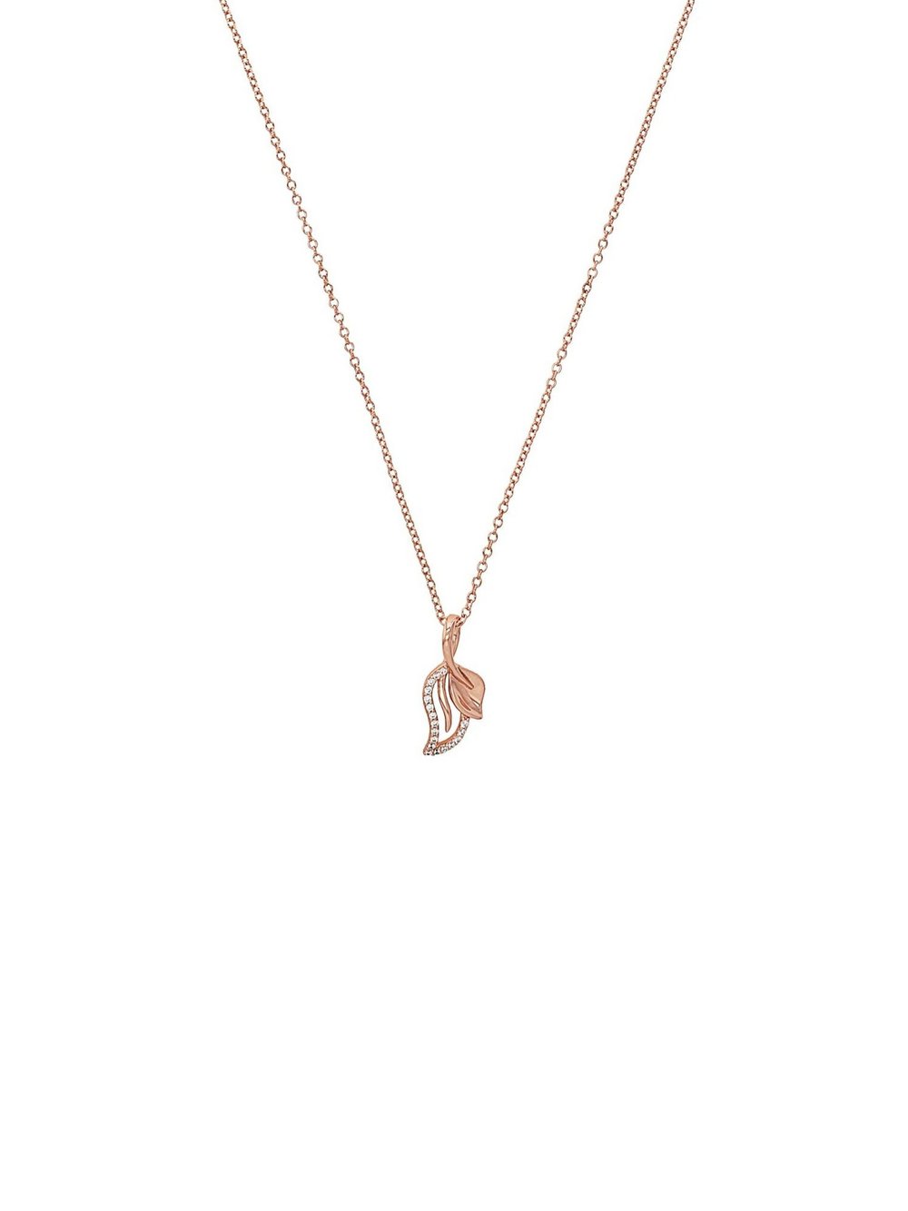 amor Kette mit Anhänger Damen Sterlingsilber roségold, 45