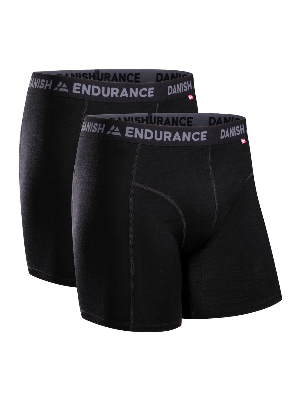 DANISH ENDURANCE Boxershorts Herren Wolle schwarz, L