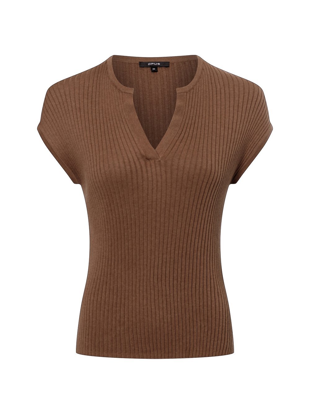 Opus Strickshirt Damen Baumwolle braun, 40