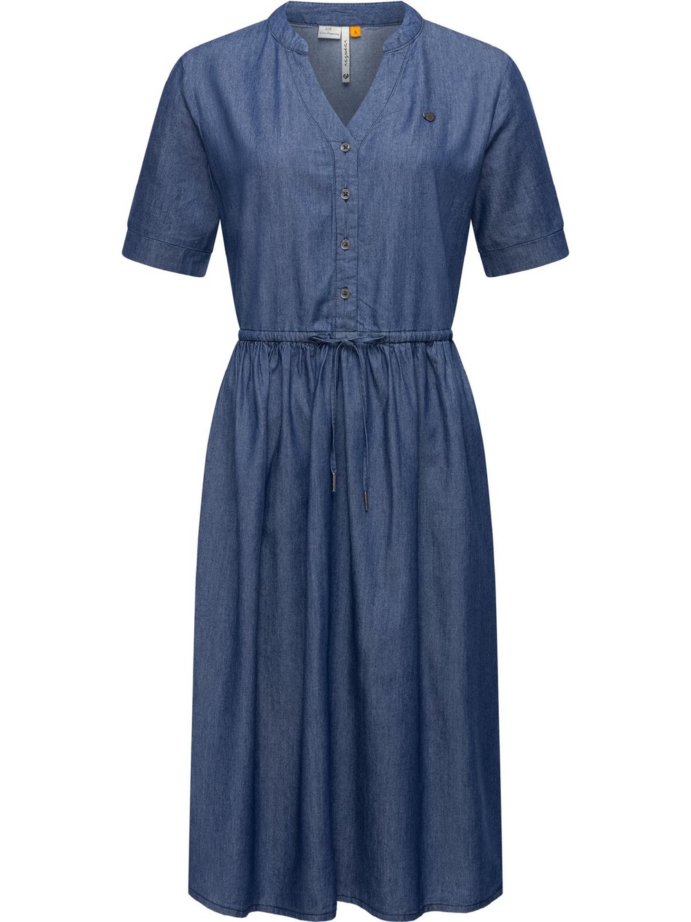 Ragwear Shirtkleid Damen Baumwolle blau meliert, L