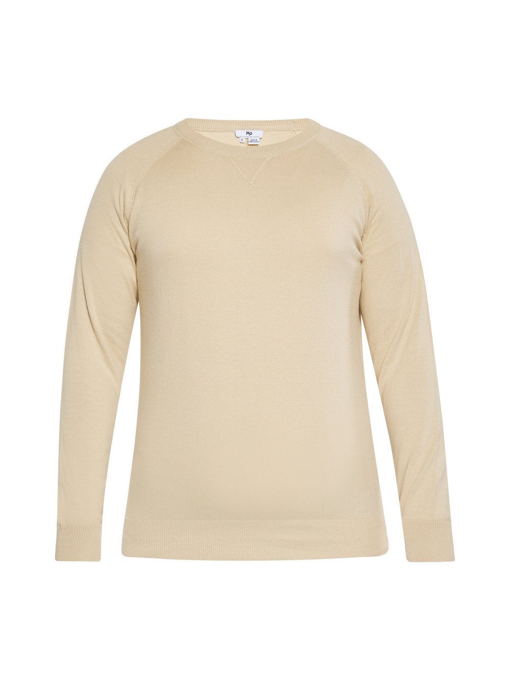 Mo Pullover Herren Baumwolle beige, M