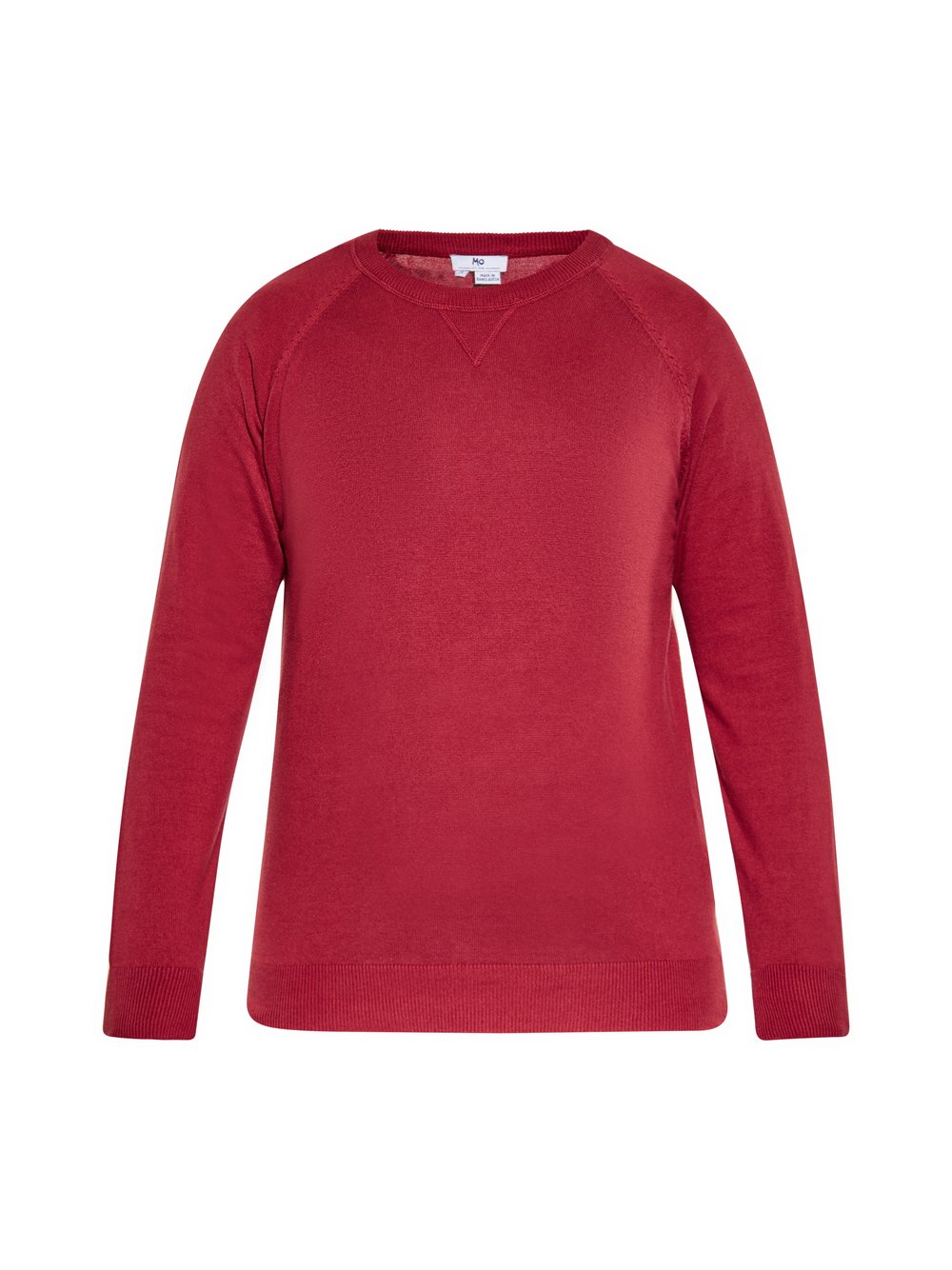 Mo Pullover Herren Baumwolle rot, XXL