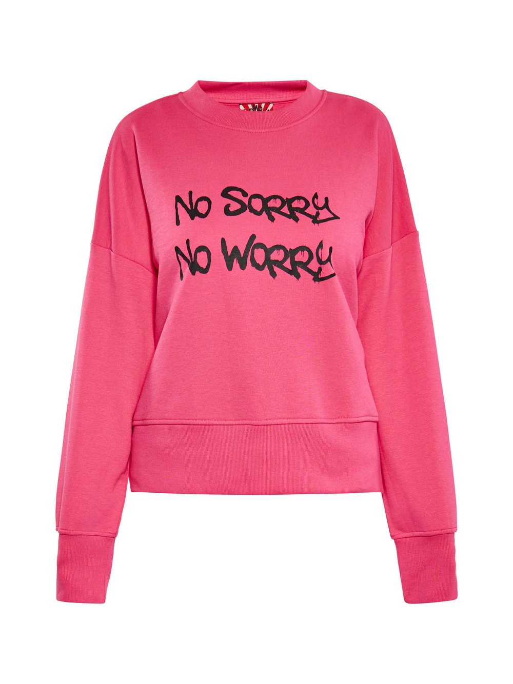 MyMo sweatshirt Damen Baumwolle pink bedruckt, XS