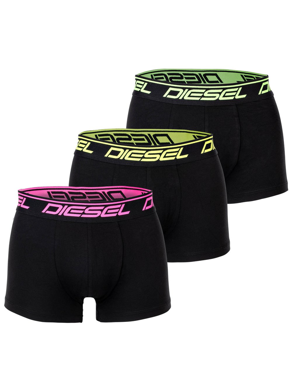 Diesel Boxershort 3er Pack Herren Baumwolle schwarz, M