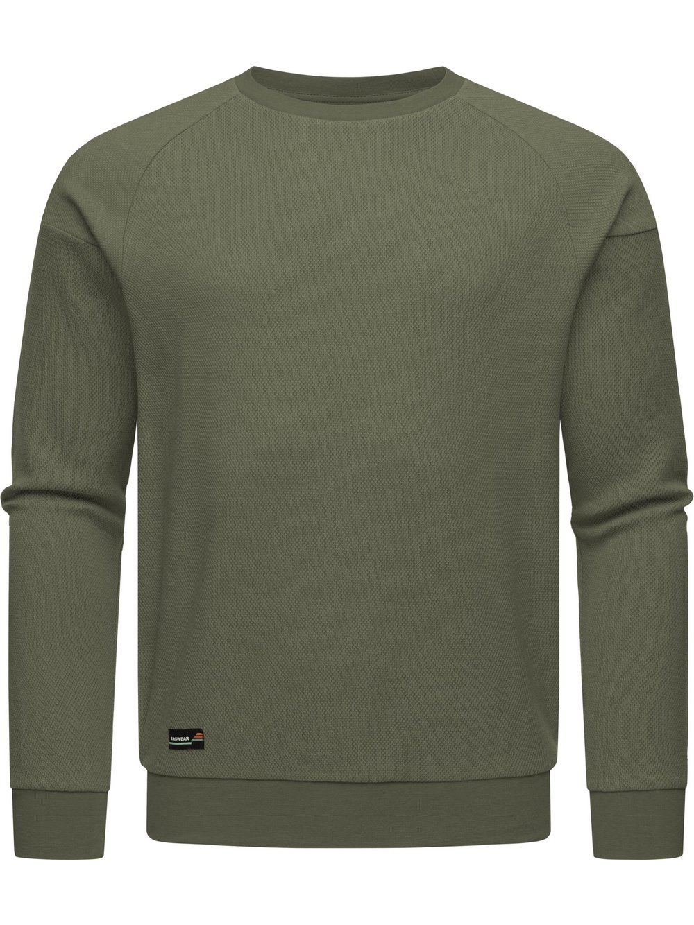 Ragwear Sweatshirt Herren Baumwolle grün meliert, S