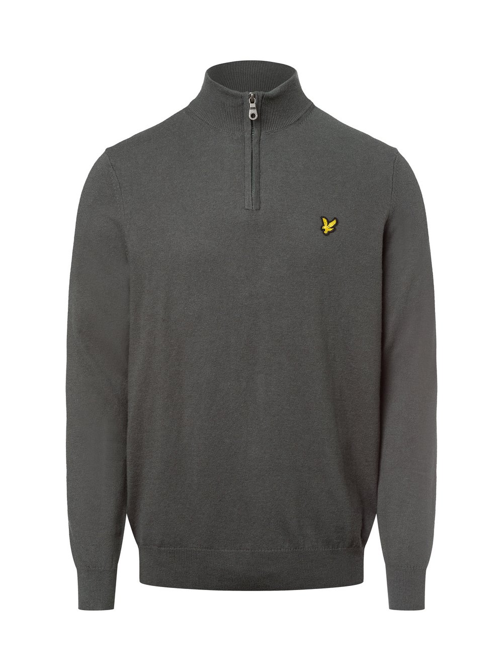 Lyle & Scott Strickpullover mit Merino-Anteil Herren Baumwolle grün, L