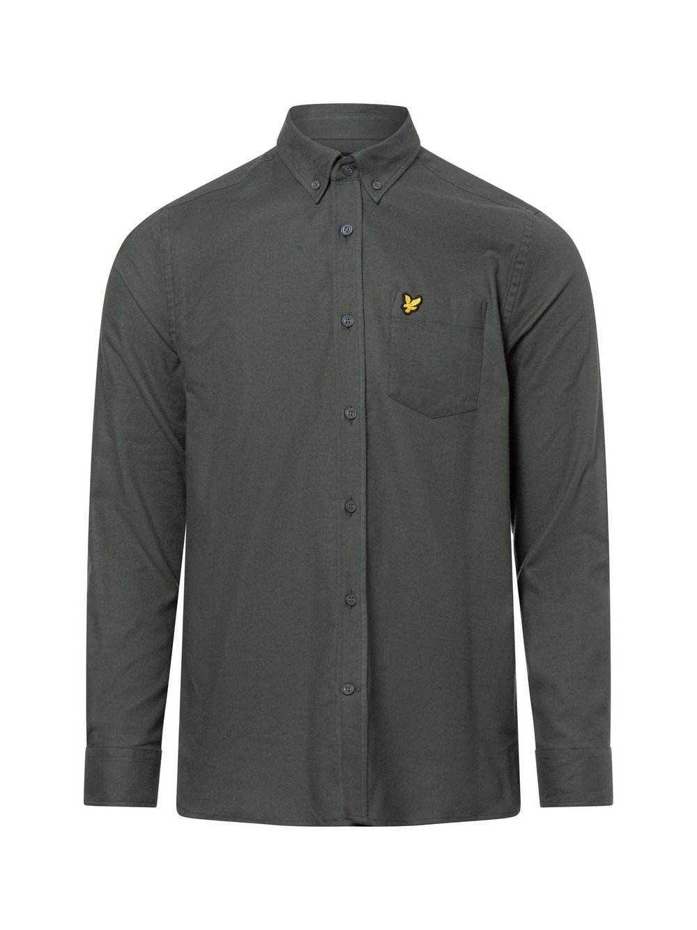 Lyle & Scott Freizeithemd Herren Regular Fit Baumwolle grün, M