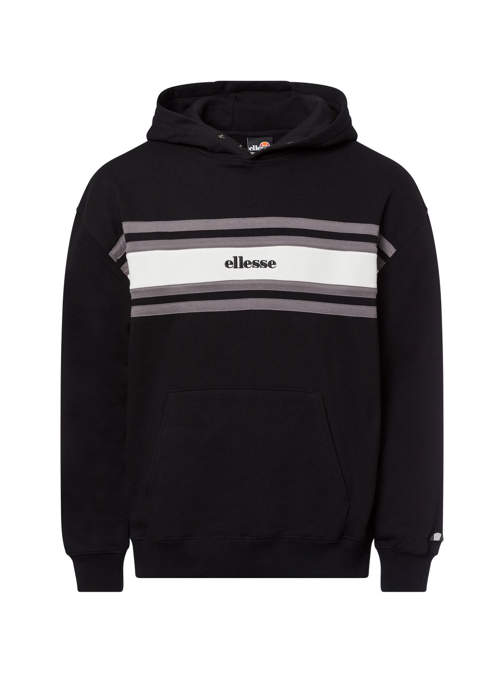 ellesse He Kapuzenpullover Herren Baumwolle schwarz gestreift, S