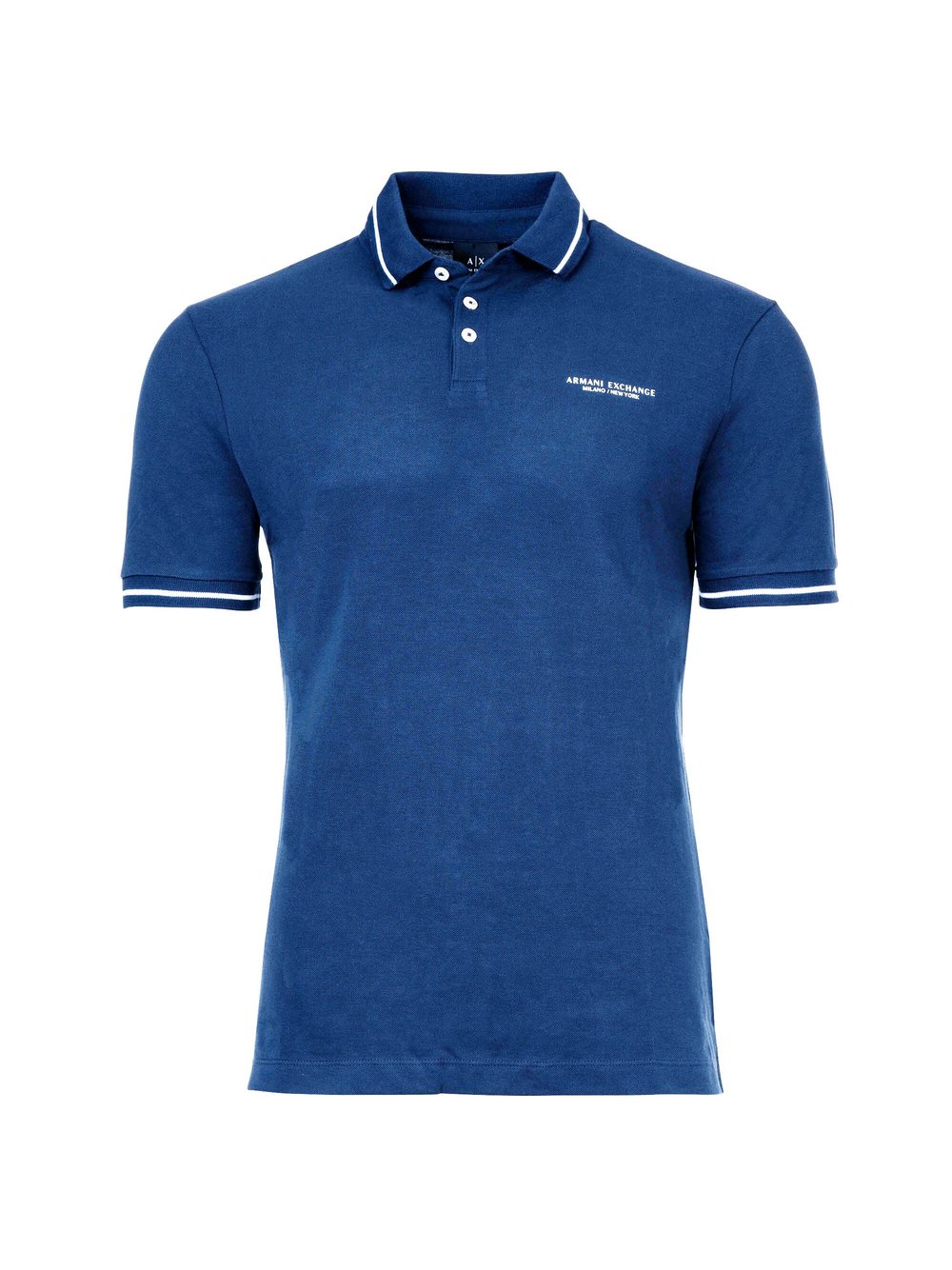 Armani Exchange Poloshirt Herren Baumwolle blau, L