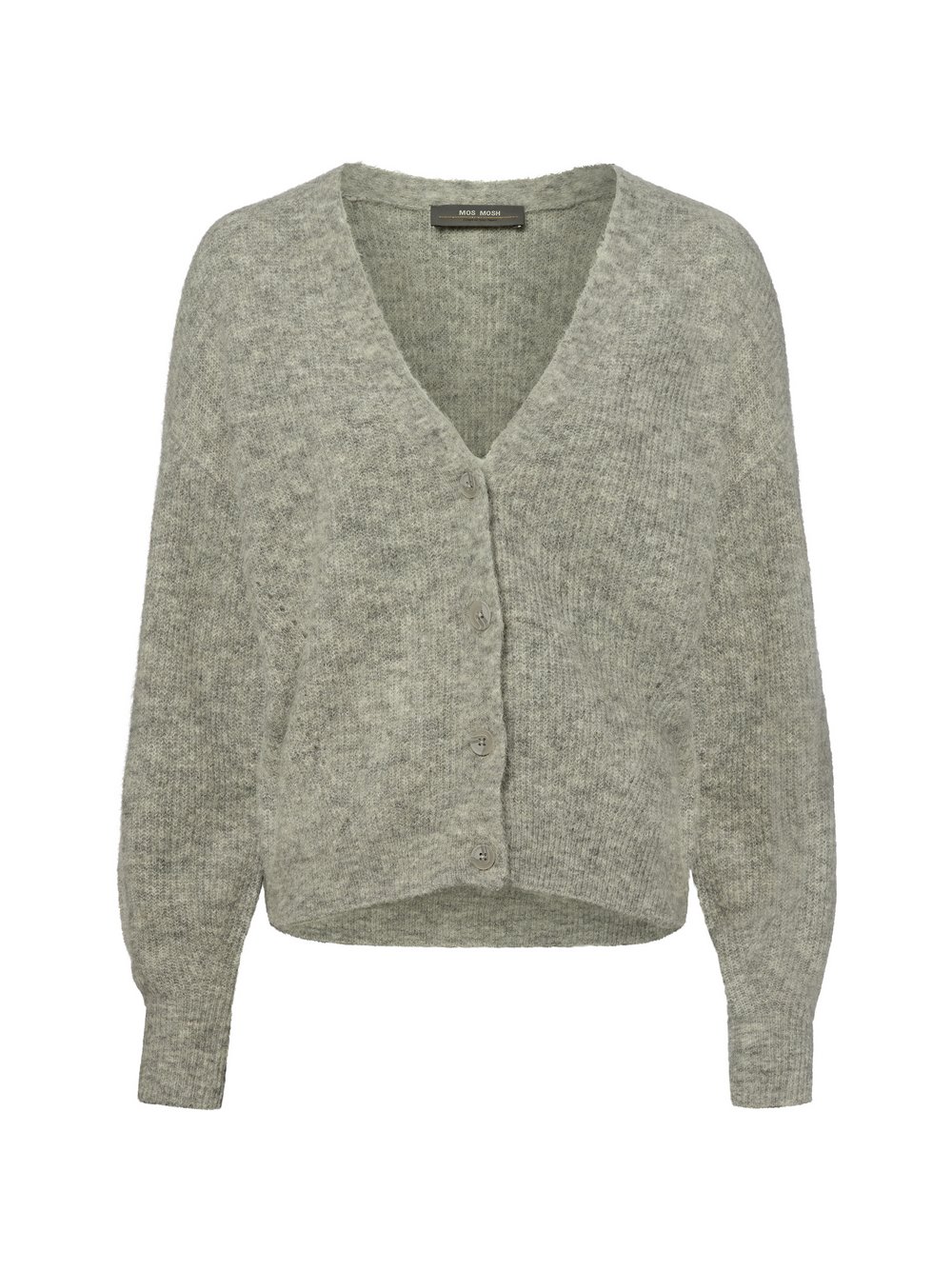 Thumbnail - MOS MOSH Strickjacke mit Alpaka-Anteil Damen grau, XL