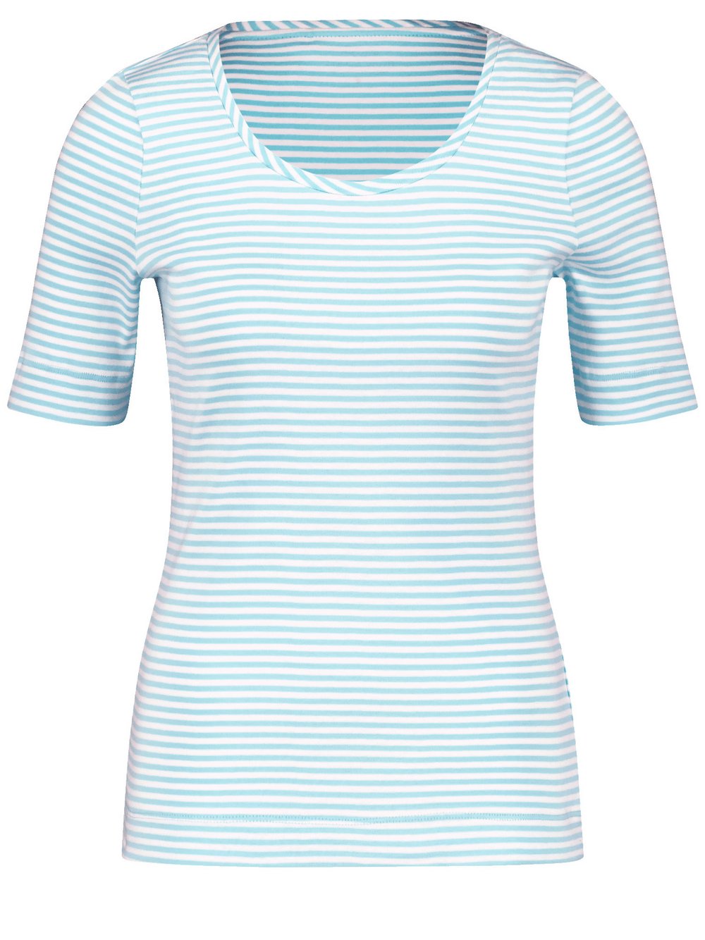 Gerry Weber T-Shirt Damen Baumwolle blau gestreift, 38