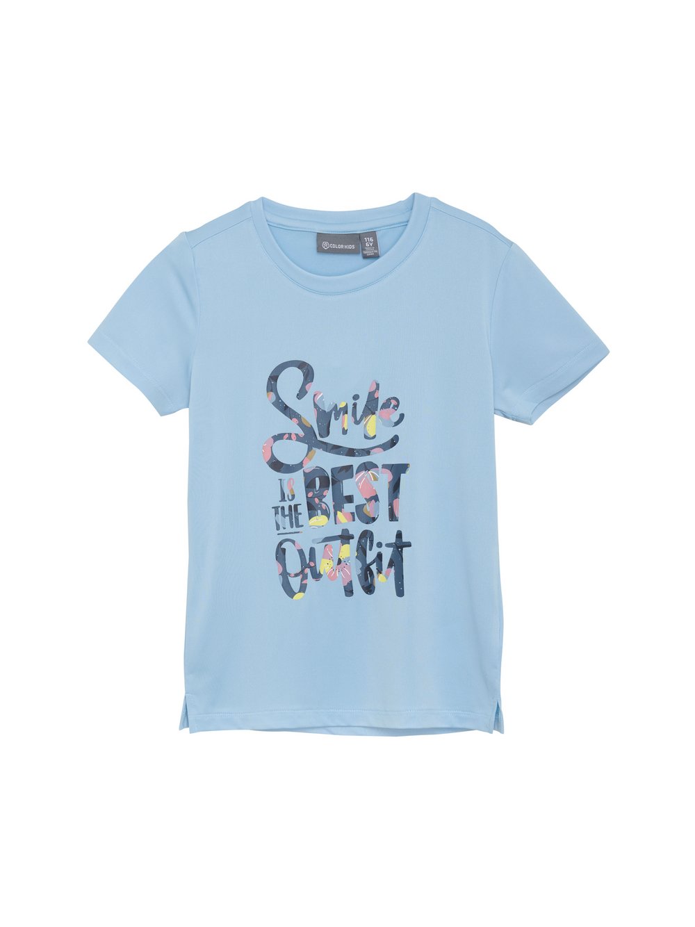 ColorKids T-Shirt Mädchen blau bedruckt, 116