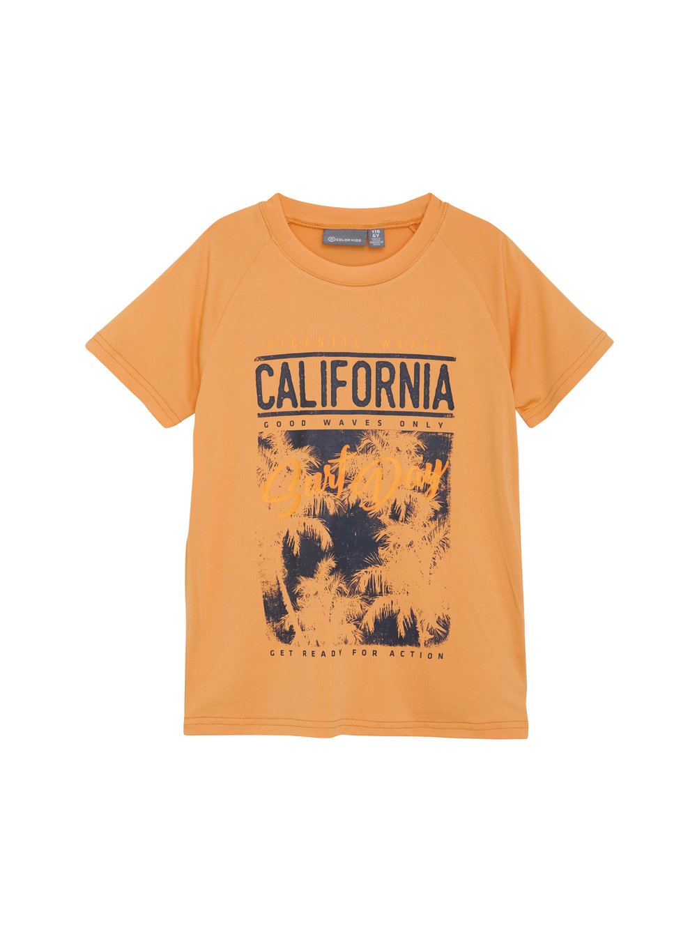 ColorKids T-Shirt Jungen orange bedruckt, 140