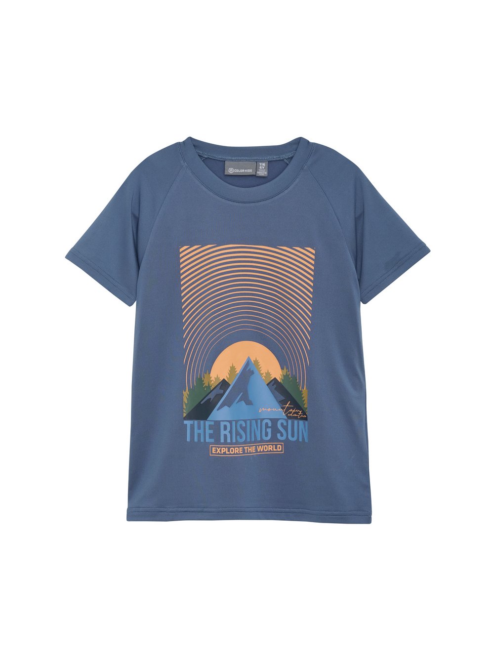 ColorKids T-Shirt Jungen blau bedruckt, 128