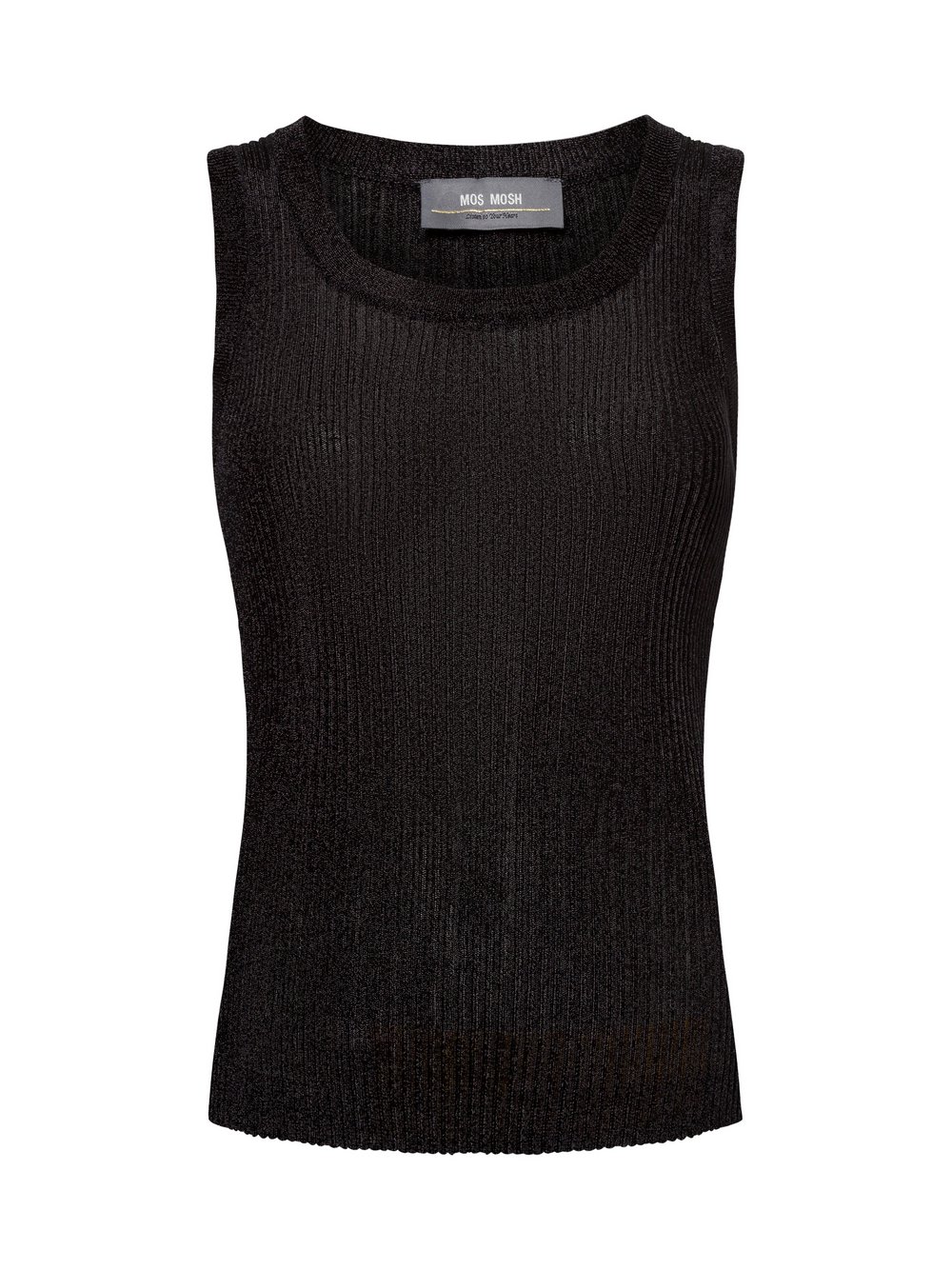 MOS MOSH Stricktop Damen Viskose schwarz, M