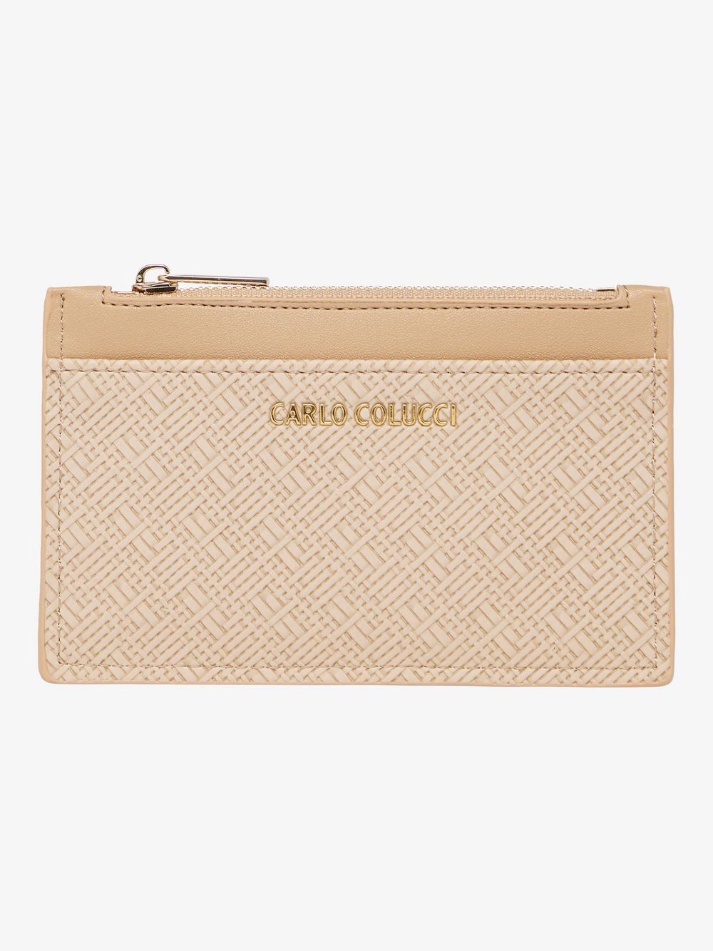 Carlo Colucci Kartenetui  Damen beige, ONE SIZE