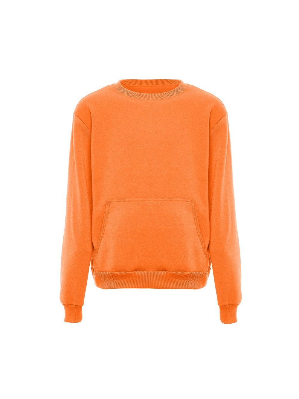 Mo Round Neck Sweater Herren orange, XL