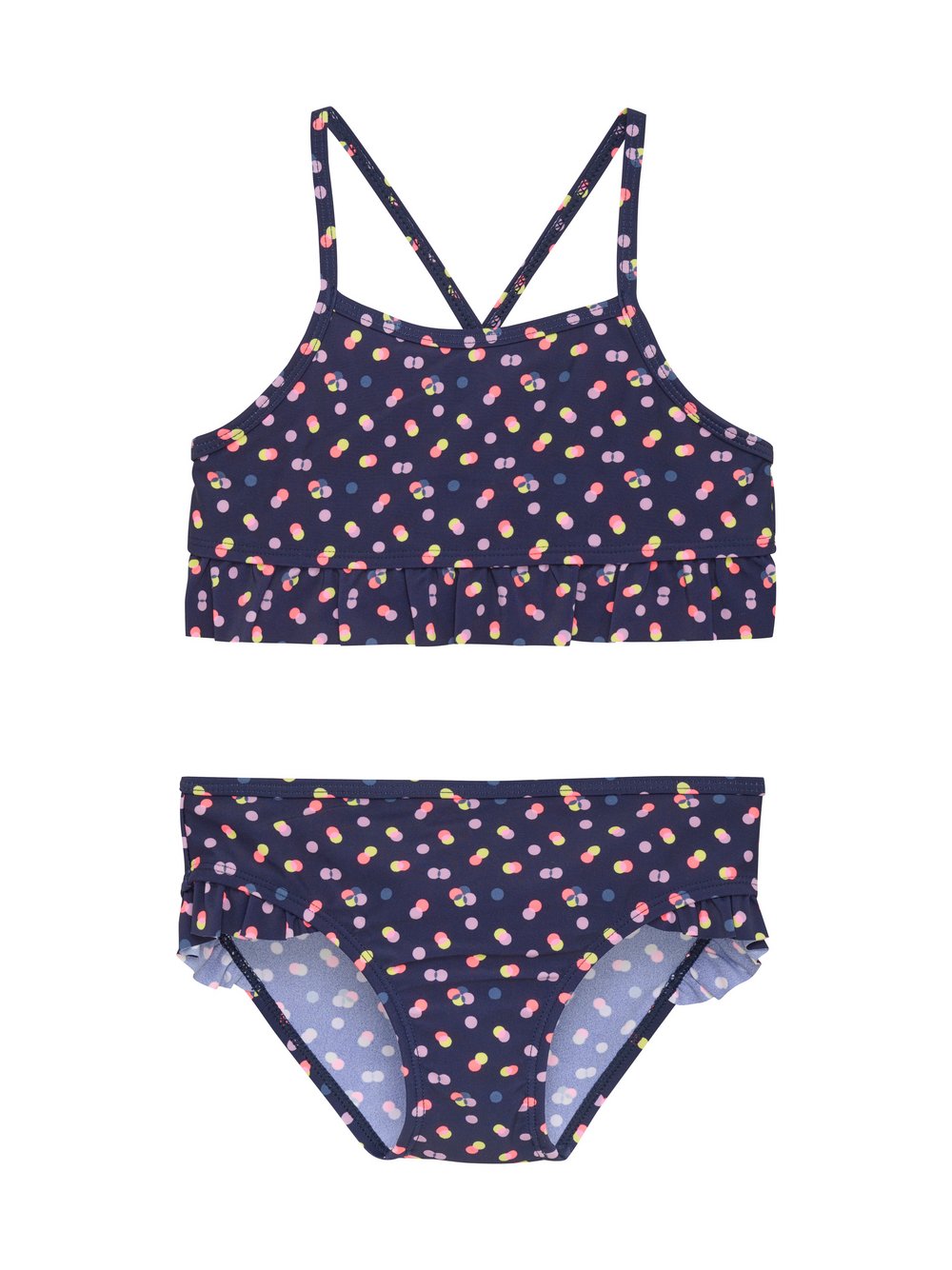 ColorKids Bikini Mädchen blau gemustert, 104