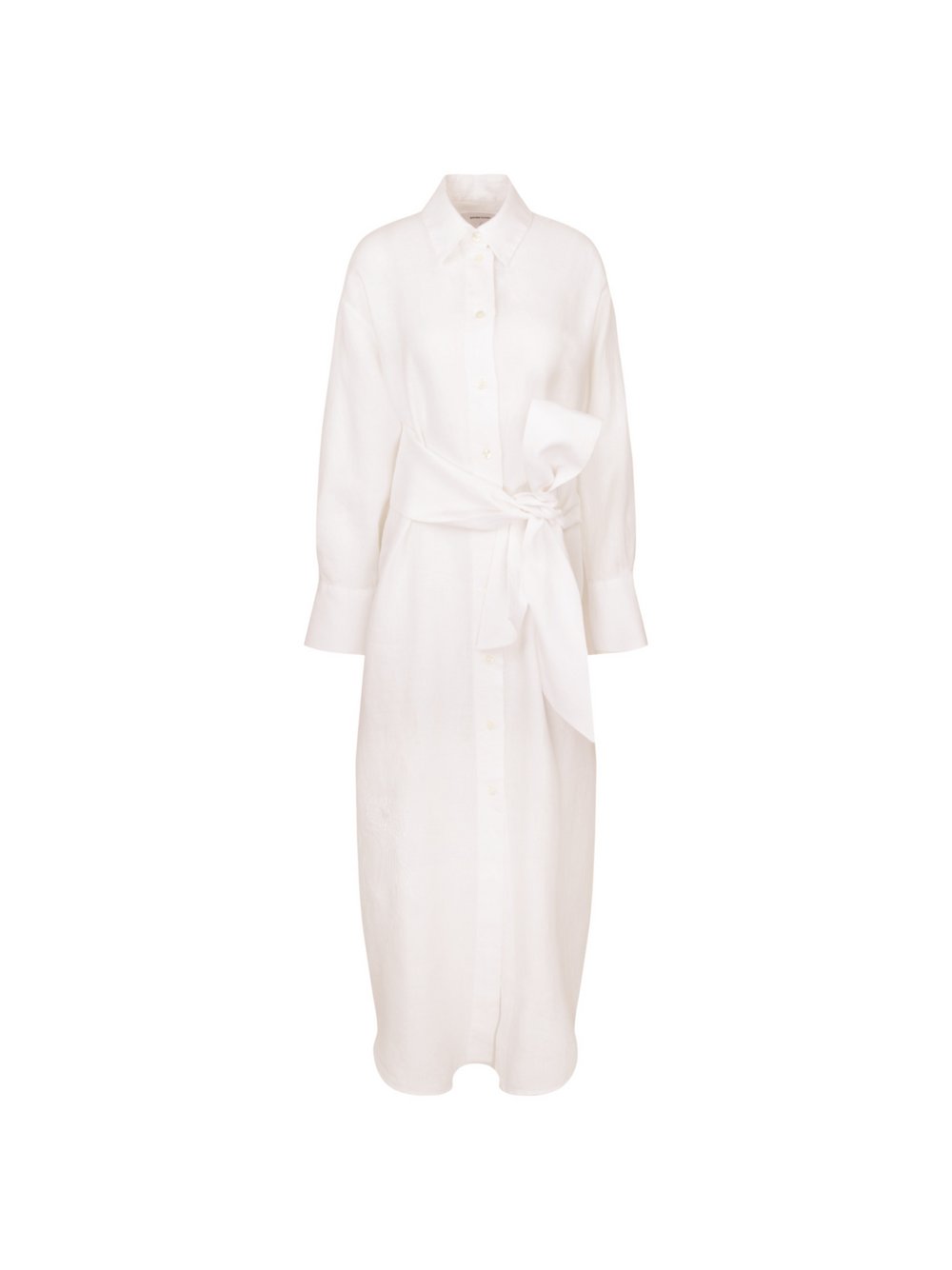 Seidensticker Kleid Damen Leinen weiß, 34