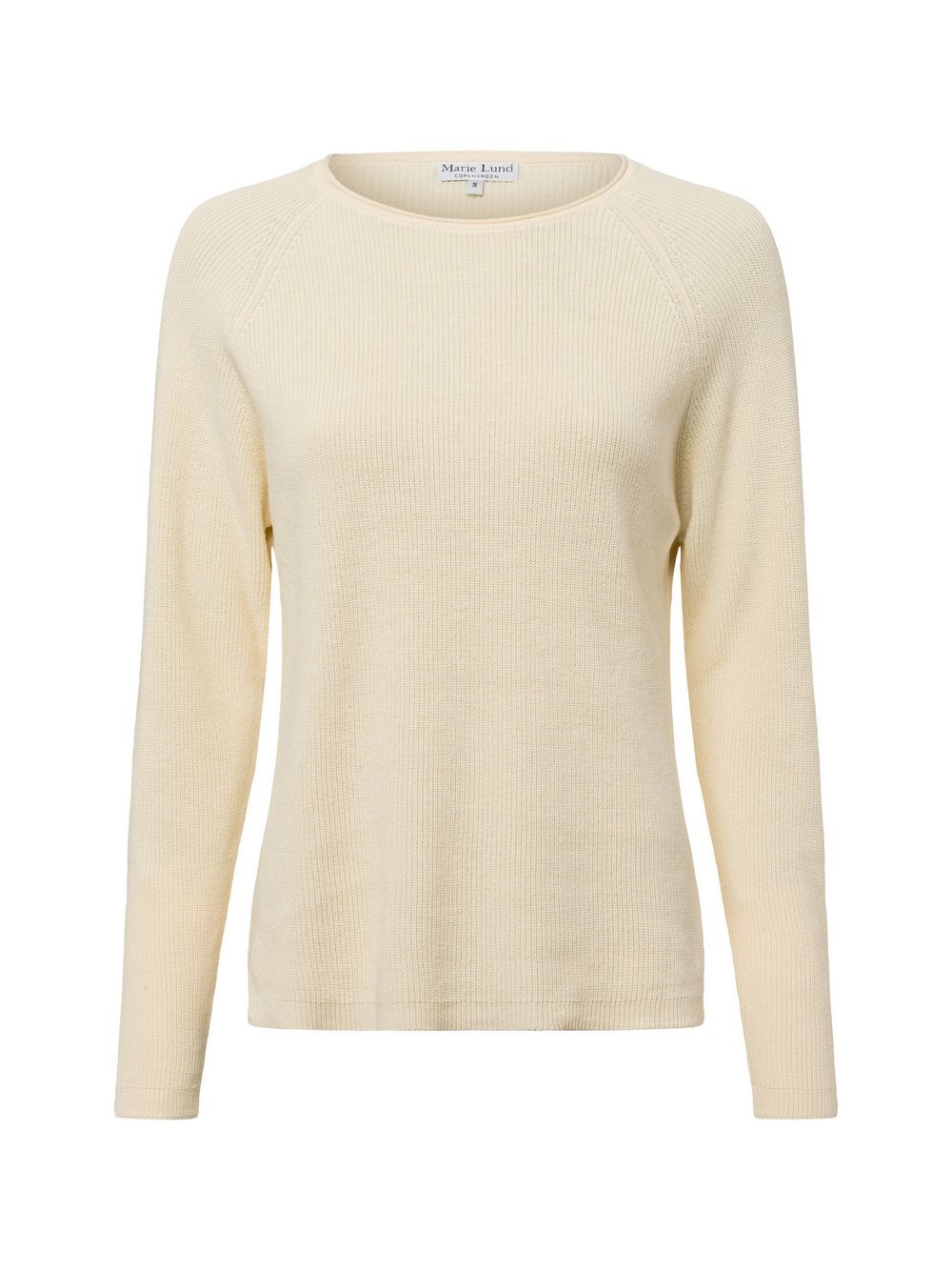 Marie Lund Strickpullover Damen Baumwolle gelb, M