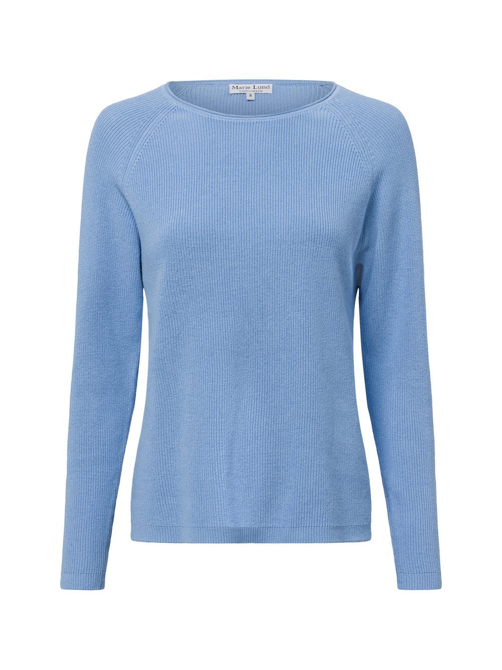 Marie Lund Strickpullover Damen Baumwolle blau, M