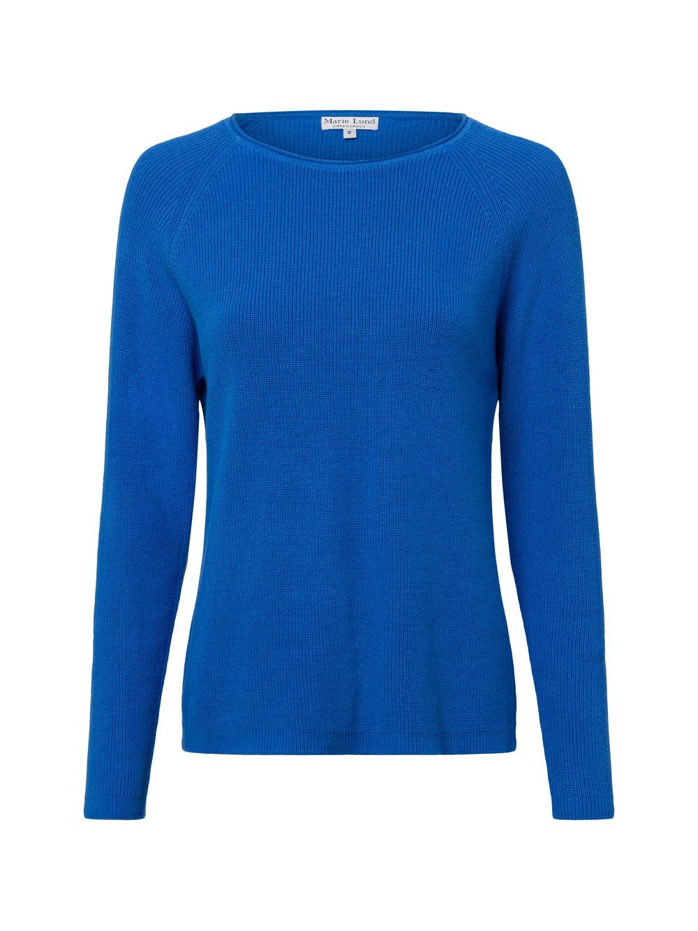 Marie Lund Strickpullover Damen Baumwolle blau, S