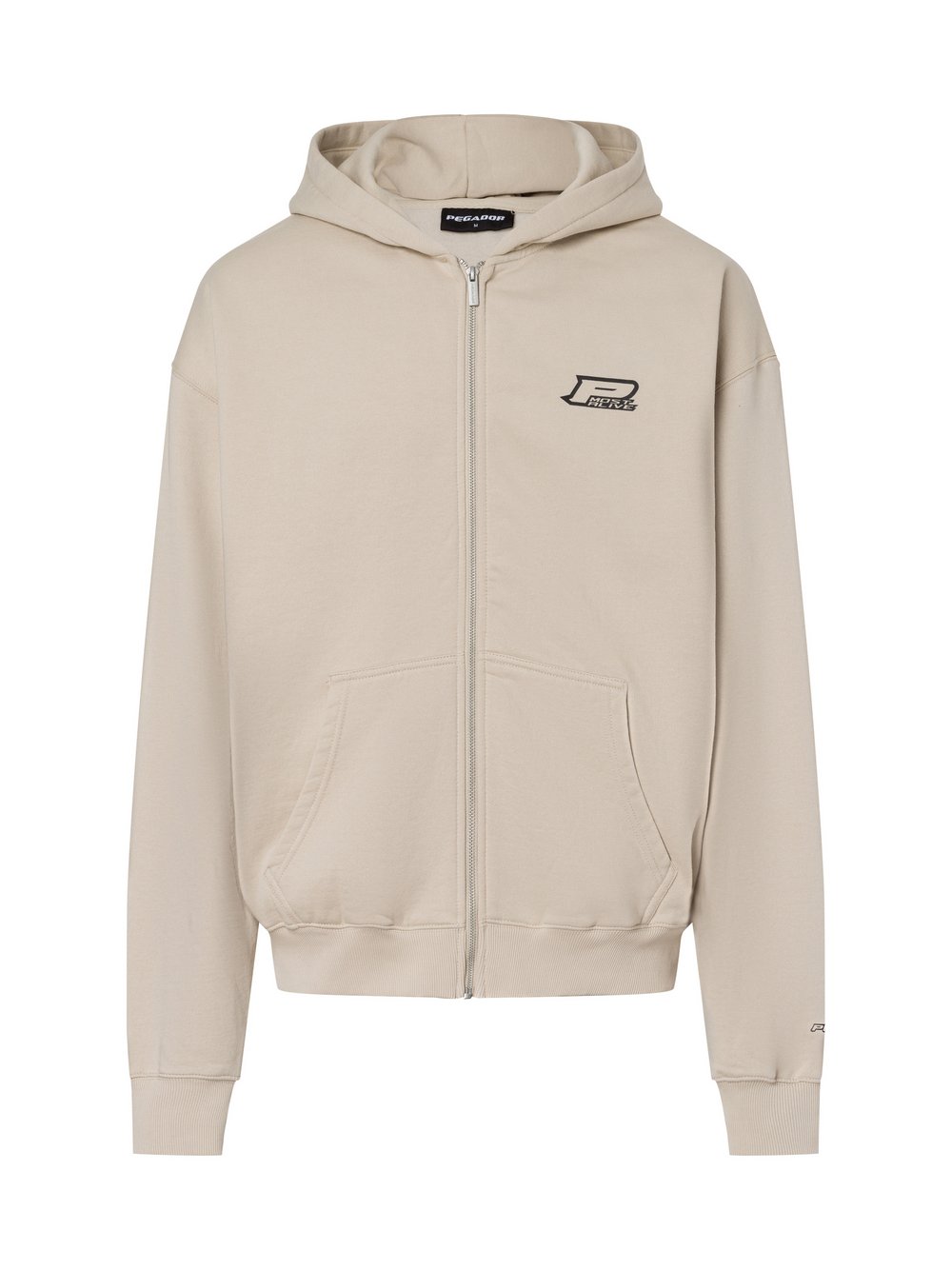 PEGADOR Sweatjacke Herren Baumwolle beige, L