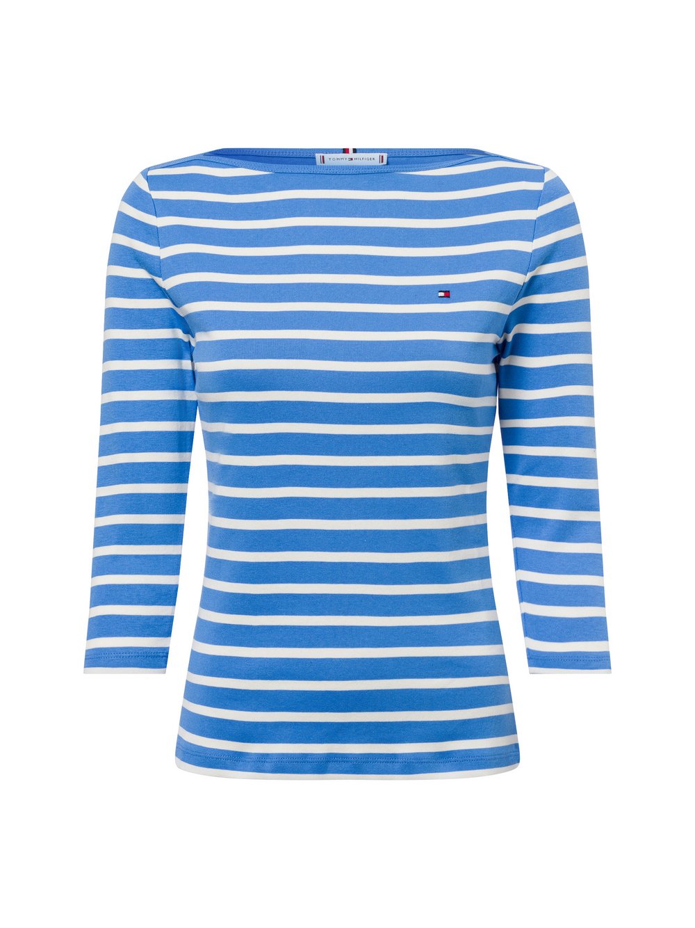 Tommy Hilfiger 3/4-Langarmshirt Damen Baumwolle mehrfarbig gestreift, XL