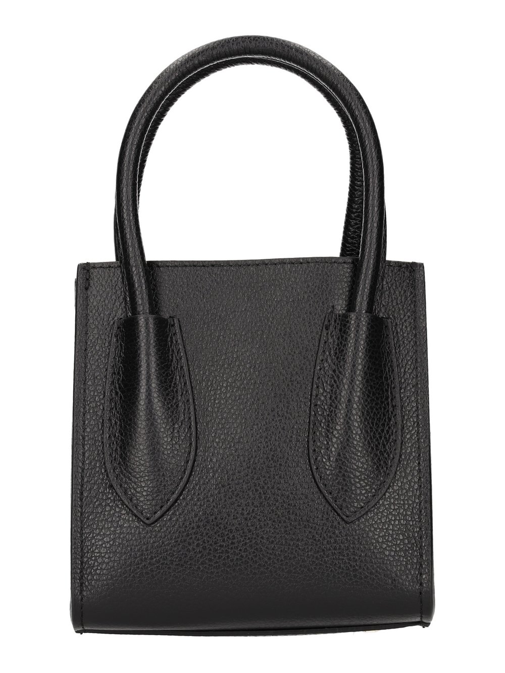 Faina Handtasche Damen Leder schwarz, ONE SIZE