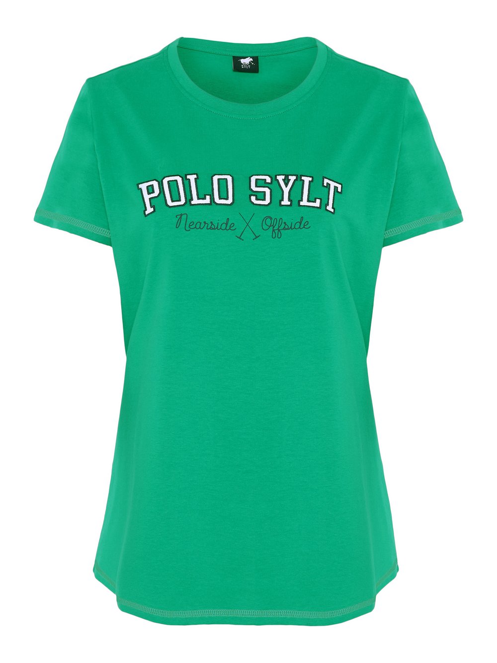 Polo Sylt T-Shirt Damen Baumwolle grün bedruckt, S