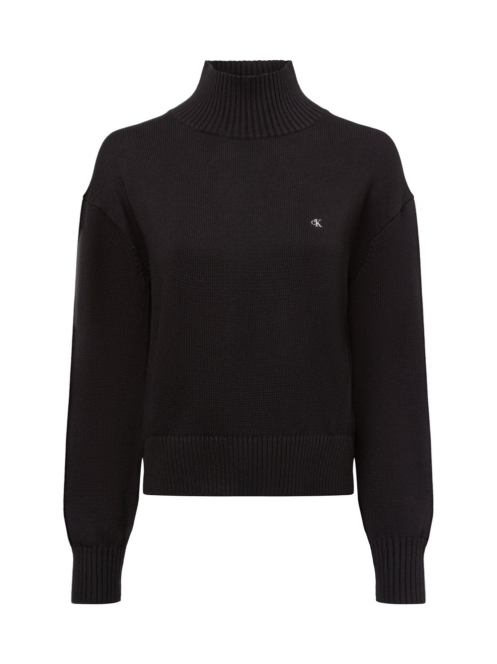 Calvin Klein Jeans Strickpullover Damen Baumwolle schwarz, L