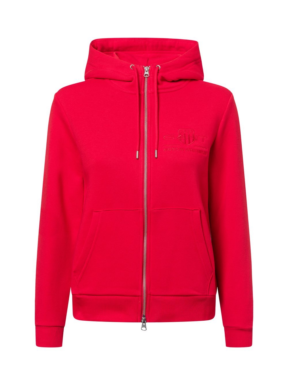 Gant Kapuzenjacke Damen Baumwolle rot, S