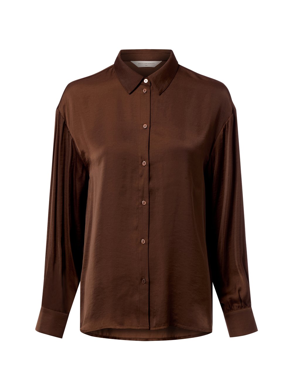 Msch Copenhagen Hemdbluse Damen Viskose braun, L/XL