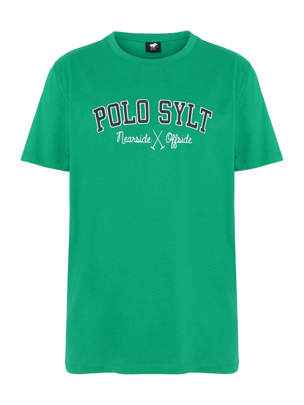 Polo Sylt T-Shirt Herren Baumwolle grün bedruckt, XXL