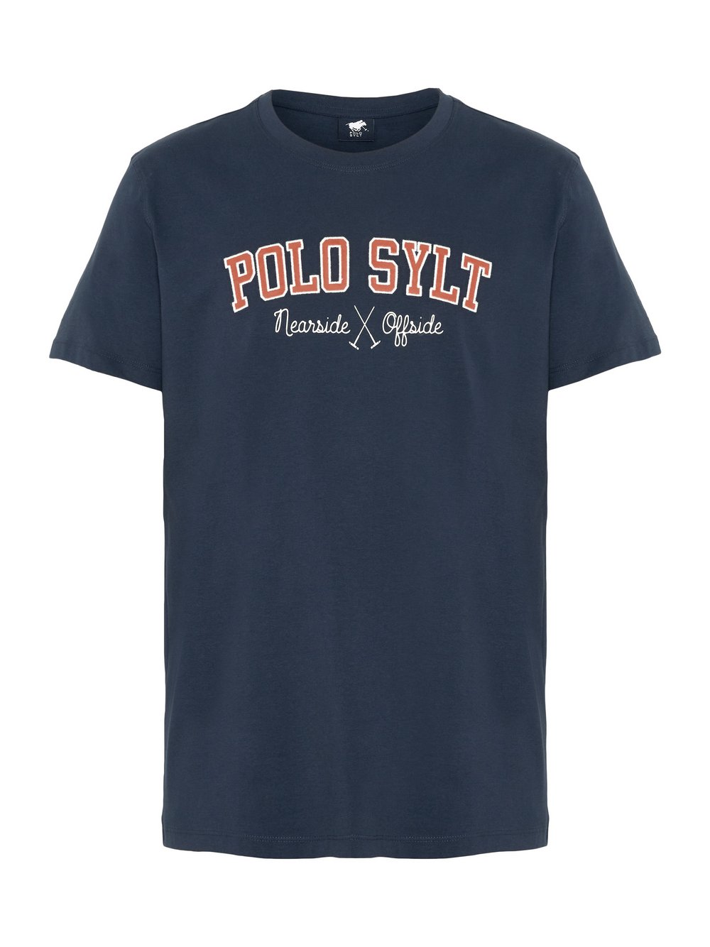 Polo Sylt T-Shirt Herren Baumwolle blau bedruckt, XXL