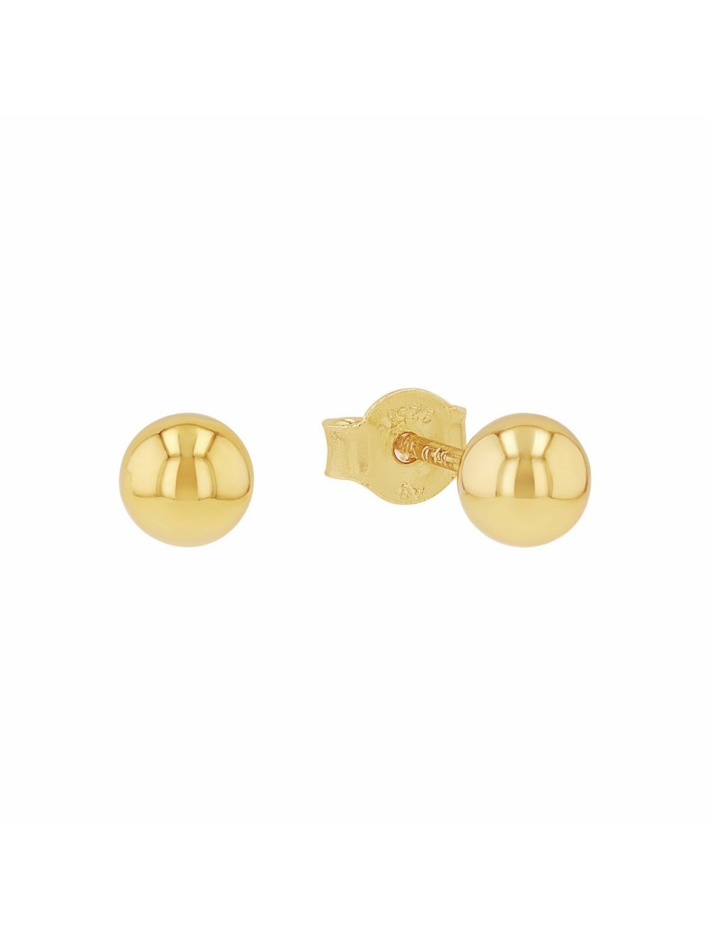 amor Ohrstecker Damen Sterlingsilber gold, ONE SIZE