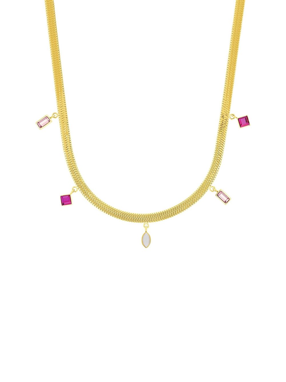 amor Kette mit Anhänger Damen Edelstahl gold, 45