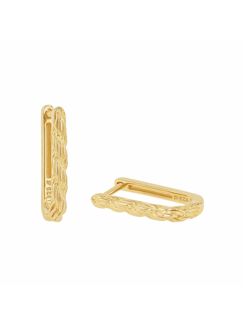 amor Creolen Damen Sterlingsilber gold, ONE SIZE