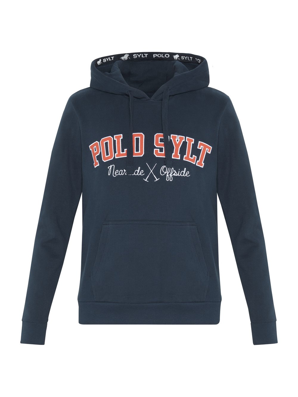 Polo Sylt Kapuzenpullover Herren Baumwolle blau bedruckt, M