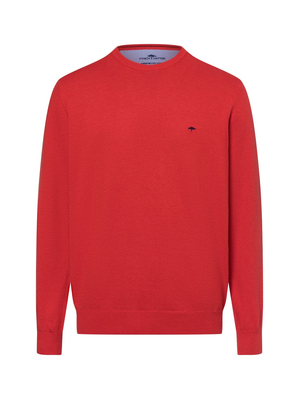 Fynch-Hatton Pullover Herren Baumwolle rot, XXXL