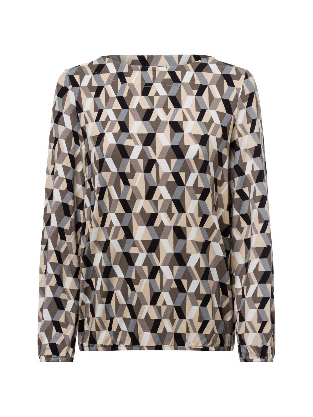 s.Oliver Langarmshirt Damen Viskose mehrfarbig gemustert, 36