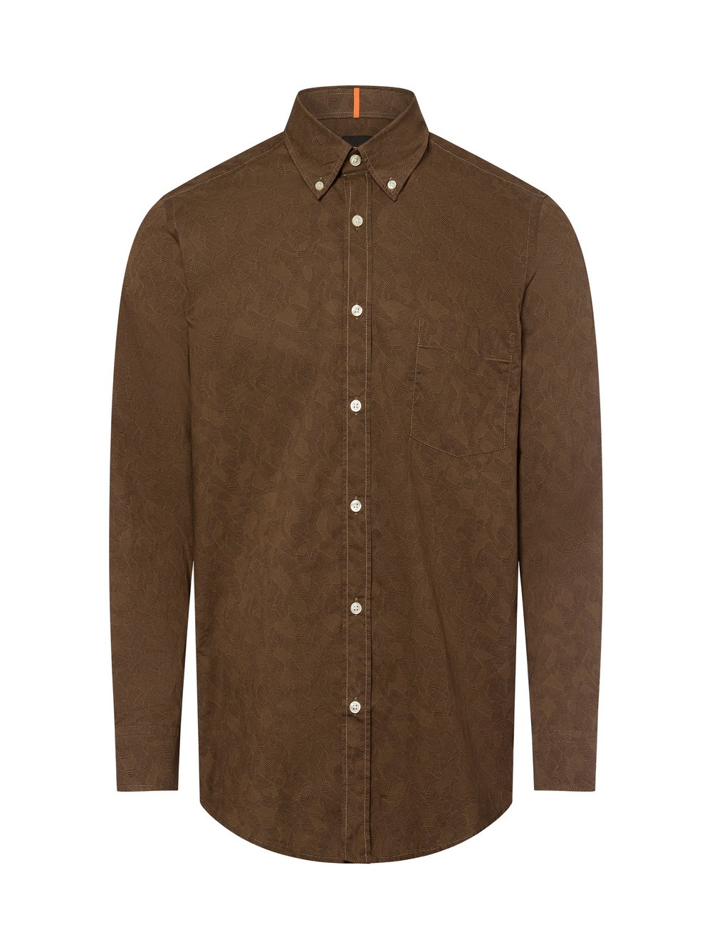 BOSS Orange Hemd Herren Regular Fit Baumwolle mehrfarbig gemustert, XXL