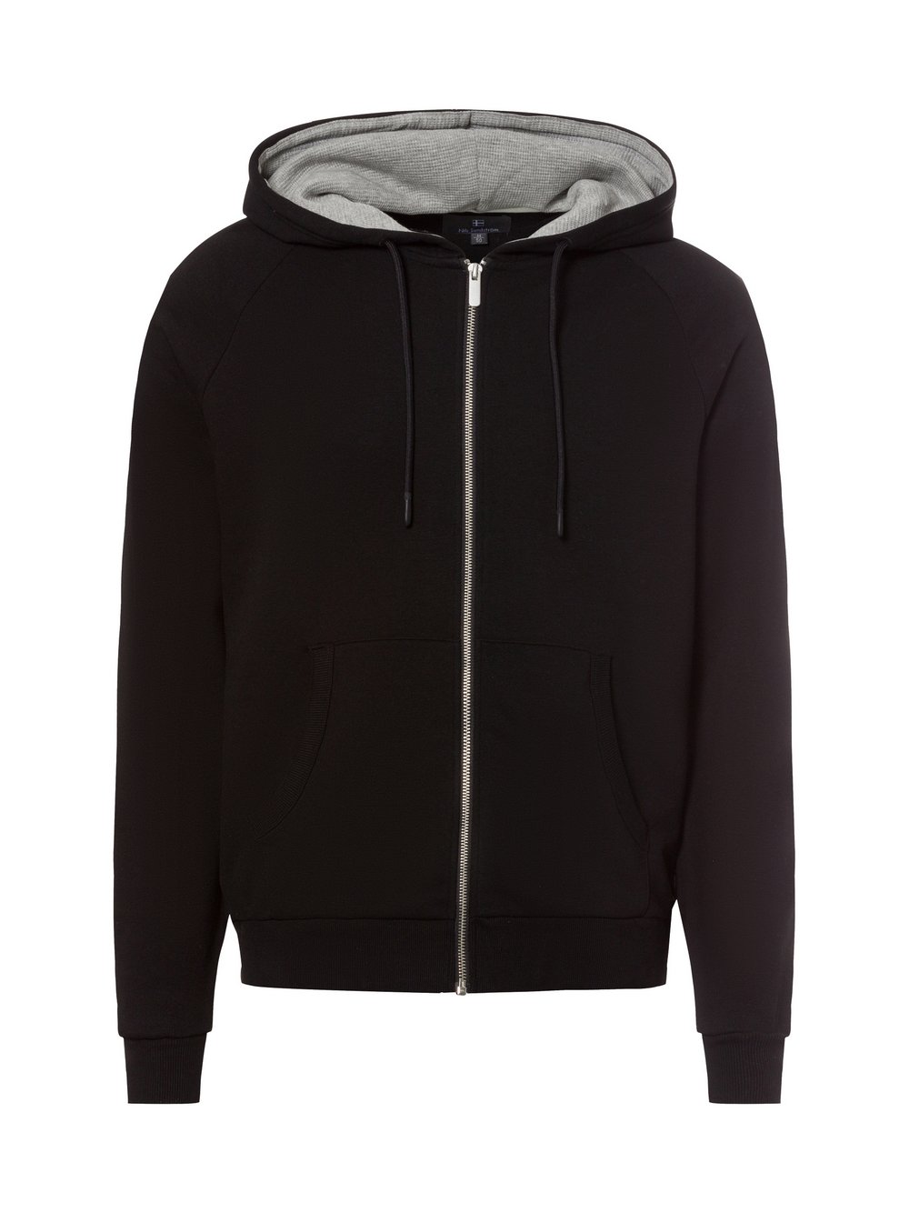 Nils Sundström Sweatjacke Herren Baumwolle schwarz, L