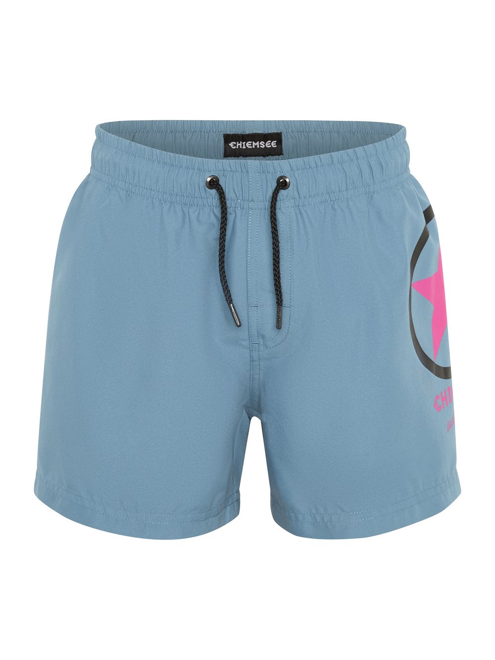 Chiemsee Badehose Jungen blau bedruckt, 122