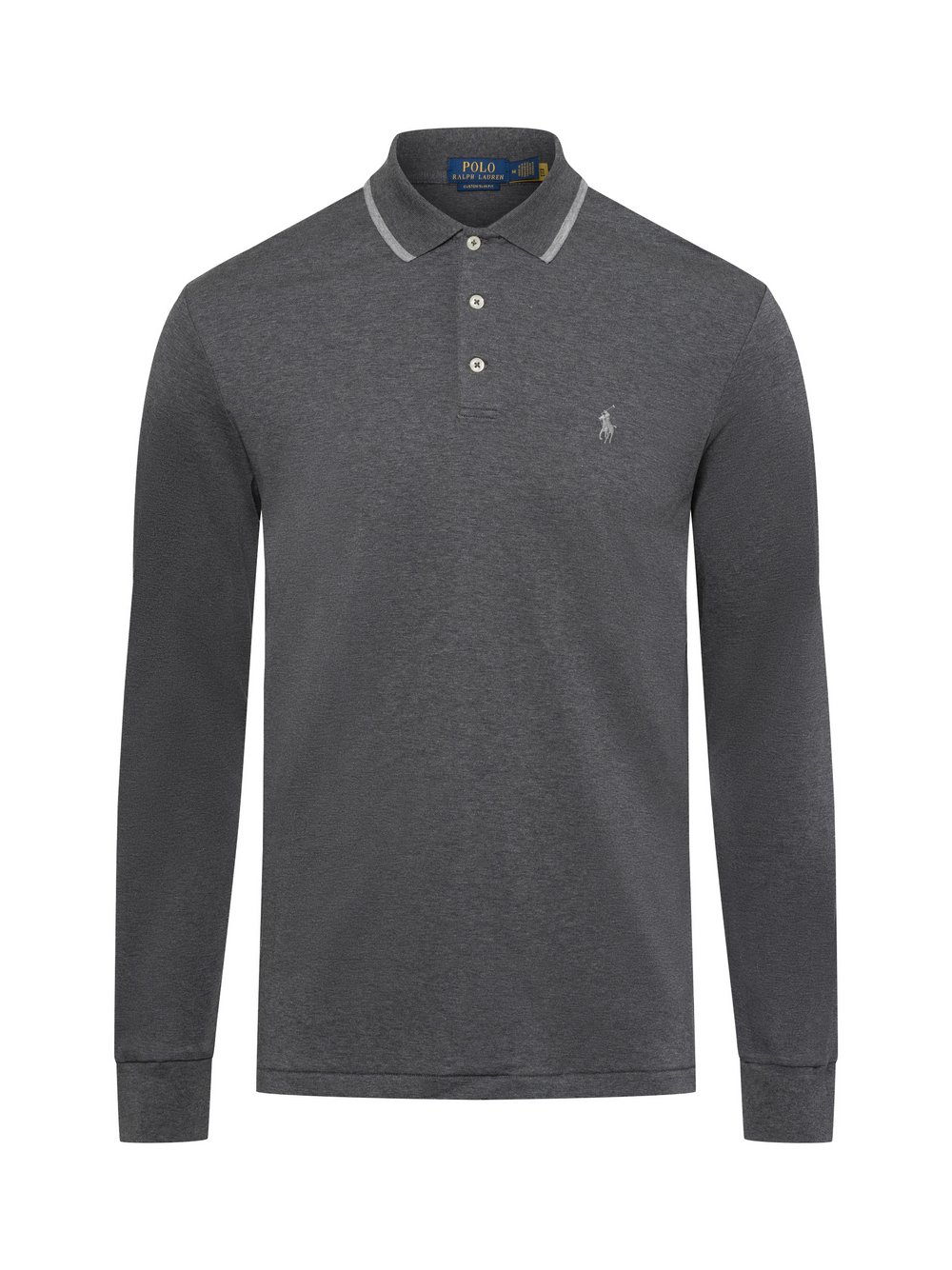 Polo Ralph Lauren Poloshirt Herren Baumwolle grau meliert, XXL