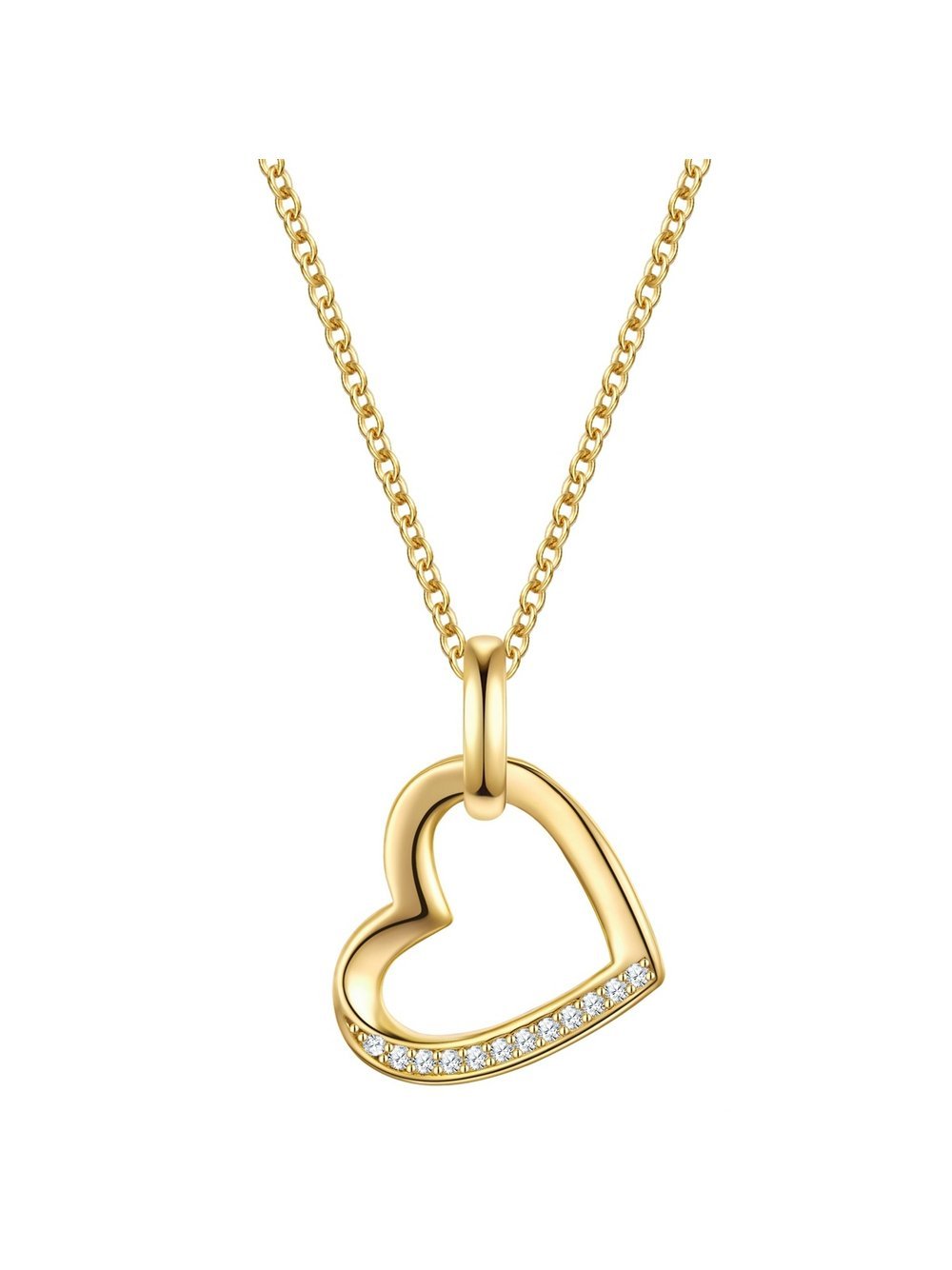 Rafaela Donata Halskette Damen Sterlingsilber gold, ONE SIZE